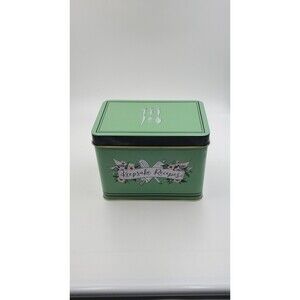 Lily & Val Vintage Style Keepsake Recipes Blank Cards Mint Green Tin New